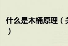 什么是木桶原理（關于什么是木桶原理的介紹）