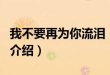 我不要再為你流淚（關(guān)于我不要再為你流淚的介紹）