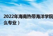 2022年海南熱帶海洋學(xué)院各省招生計(jì)劃及招生人數(shù)（都招什么專業(yè)）