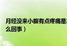 月經(jīng)沒(méi)來(lái)小腹有點(diǎn)疼痛是怎么回事（月經(jīng)沒(méi)來(lái)小腹隱痛是怎么回事）