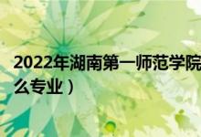 2022年湖南第一師范學(xué)院招生計(jì)劃及招生人數(shù)（各省都招什么專業(yè)）