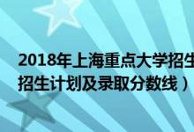 2018年上海重點(diǎn)大學(xué)招生章程（2022年雙一流大學(xué)在上海招生計劃及錄取分?jǐn)?shù)線）