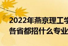 2022年燕京理工學院招生計劃及招生人數（各省都招什么專業(yè)）