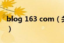 blog 163 com（關(guān)于blog 163 com的介紹）