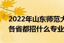 2022年山東師范大學招生計劃及招生人數（各省都招什么專業(yè)）