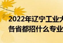 2022年遼寧工業(yè)大學(xué)招生計(jì)劃及招生人數(shù)（各省都招什么專業(yè)）