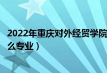 2022年重慶對外經貿學院招生計劃及招生人數（各省都招什么專業(yè)）