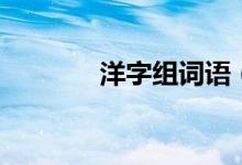 洋字組詞語（漢字洋組詞語）