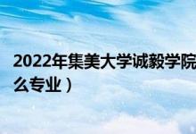 2022年集美大學(xué)誠(chéng)毅學(xué)院招生計(jì)劃及招生人數(shù)（各省都招什么專業(yè)）