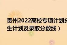 貴州2022高校專項計劃分?jǐn)?shù)線（2022年985大學(xué)在貴州招生計劃及錄取分?jǐn)?shù)線）