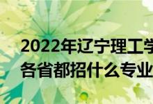 2022年遼寧理工學(xué)院招生計(jì)劃及招生人數(shù)（各省都招什么專業(yè)）