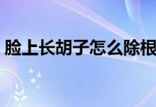 臉上長(zhǎng)胡子怎么除根（臉上長(zhǎng)胡子怎么消除）