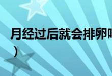 月經(jīng)過后就會排卵嗎（月經(jīng)過后會馬上排卵嗎）