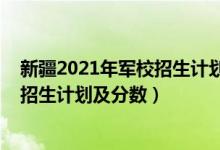 新疆2021年軍校招生計(jì)劃（2022年全國(guó)提前批軍校在新疆招生計(jì)劃及分?jǐn)?shù)）