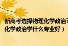新高考選擇物理化學(xué)政治可報的專業(yè)（2022新高考女生物理化學(xué)政治學(xué)什么專業(yè)好）