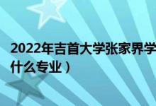 2022年吉首大學(xué)張家界學(xué)院招生計劃及招生人數(shù)（各省都招什么專業(yè)）
