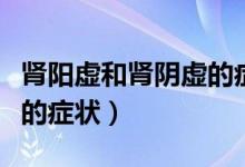 腎陽(yáng)虛和腎陰虛的癥狀表現(xiàn)（腎陽(yáng)虛和腎陰虛的癥狀）
