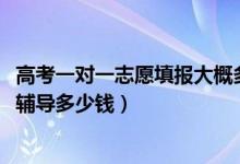 高考一對一志愿填報(bào)大概多少錢（2022高考志愿填報(bào)一對一輔導(dǎo)多少錢）