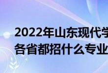 2022年山東現(xiàn)代學(xué)院招生計劃及招生人數(shù)（各省都招什么專業(yè)）