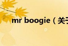 mr boogie（關(guān)于mr boogie的介紹）