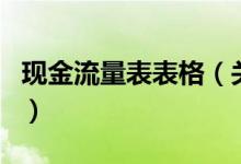 現(xiàn)金流量表表格（關(guān)于現(xiàn)金流量表表格的介紹）