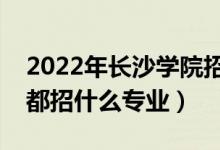 2022年長沙學(xué)院招生計(jì)劃及招生人數(shù)（各省都招什么專業(yè)）