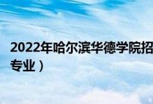 2022年哈爾濱華德學(xué)院招生計劃及招生人數(shù)(各省都招什么專業(yè))