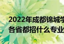 2022年成都錦城學(xué)院招生計(jì)劃及招生人數(shù)（各省都招什么專(zhuān)業(yè)）