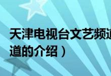 天津電視臺文藝頻道（關于天津電視臺文藝頻道的介紹）