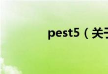 pest5（關(guān)于pest5的介紹）