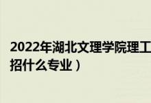2022年湖北文理學(xué)院理工學(xué)院招生計劃及招生人數(shù)（各省都招什么專業(yè)）