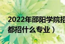 2022年邵陽學(xué)院招生計劃及招生人數(shù)（各省都招什么專業(yè)）