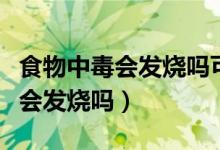 食物中毒會發(fā)燒嗎可以吃退燒藥嗎（食物中毒會發(fā)燒嗎）