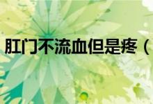 肛門(mén)不流血但是疼（肛門(mén)流血不疼怎么回事）
