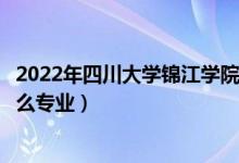 2022年四川大學(xué)錦江學(xué)院招生計(jì)劃及招生人數(shù)（各省都招什么專(zhuān)業(yè)）