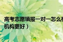 高考志愿填報(bào)一對(duì)一怎么樣（2022高考一對(duì)一填報(bào)志愿哪個(gè)機(jī)構(gòu)更好）