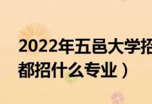2022年五邑大學(xué)招生計劃及招生人數(shù)（各省都招什么專業(yè)）