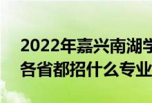 2022年嘉興南湖學院招生計劃及招生人數(shù)（各省都招什么專業(yè)）