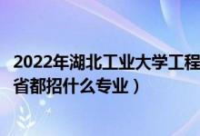 2022年湖北工業(yè)大學工程技術學院招生計劃及招生人數(shù)(各省都招什么專業(yè))