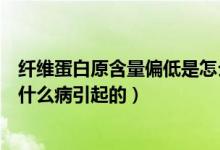 纖維蛋白原含量偏低是怎么個情況（纖維蛋白原含量偏高是什么病引起的）