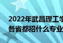 2022年武昌理工學(xué)院招生計(jì)劃及招生人數(shù)（各省都招什么專業(yè)）
