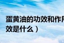 蛋黃油的功效和作用治療中耳炎（蛋黃油的功效是什么）