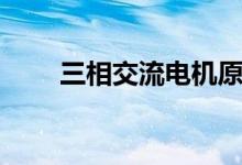 三相交流電機(jī)原理（具體內(nèi)容如下）