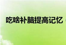 吃啥補(bǔ)腦提高記憶（吃啥補(bǔ)腦提高記憶力）