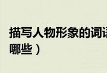 描寫(xiě)人物形象的詞語(yǔ)（描寫(xiě)人物形象的詞語(yǔ)有哪些）
