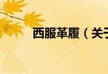 西服革履（關(guān)于西服革履的介紹）
