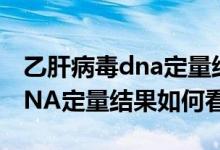 乙肝病毒dna定量結(jié)果表如何看（乙肝病毒DNA定量結(jié)果如何看）