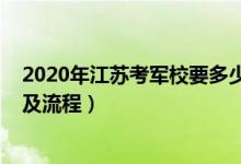 2020年江蘇考軍校要多少分（江蘇2022軍校最新報考標準及流程）