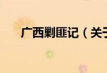 廣西剿匪記（關于廣西剿匪記的介紹）