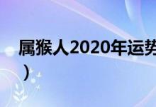 屬猴人2020年運勢運程（屬猴運勢精準解析）